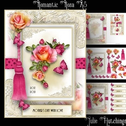 Romantic Rosa Card Front Kit A5