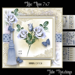 Lilac Rose 7x7 Card Front Kit