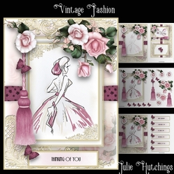 Vintage Fashion 1 Card Front Kit