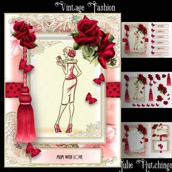 Vintage Fashion 3 Card Front Kit