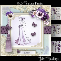 8x8 Vintage Fashion 2 Card Front Kit