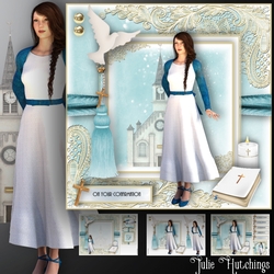 Confirmation Older Teen Girl Card front Kit