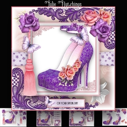 The Purple Lace Shoes Card Kit