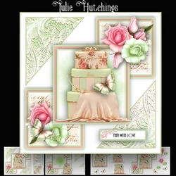 The Pink and Mint Hat Boxes Card Kit