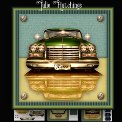 Retro Car Card Kit