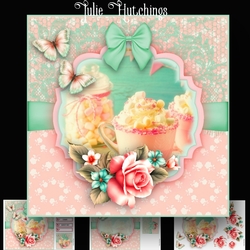 Shabby Chic Tea Party Card Kit