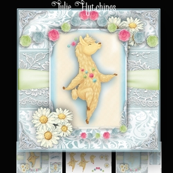 Lama Drama 8x8 card kit