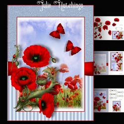 A5 Poppy Field Card Kit