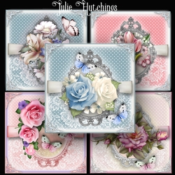 Polka Dots and Lace Flowers Bumper Kit