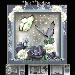 The Purple Rose Flutters Card Kit