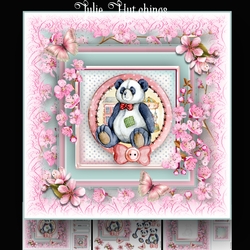 Panda Bear Birthday Card Kit