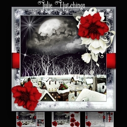 The Christmas Rooftops Card Kit