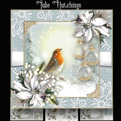 Christmas Robin Wishes Card Kit