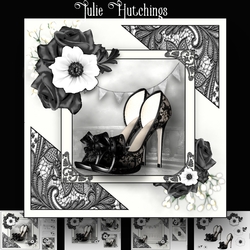 Black Lace Shoes 