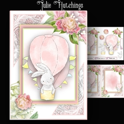 A5 cute bunny balloon ride