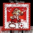 Christmas Football Crazy in Red