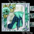 The Tartan Bow Shoes card Front Kit