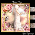 Flapper Rose Card Front Kit