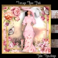 Vintage Rose Pink Card Front Kit