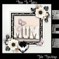 Mum In Lights Card Front Kit