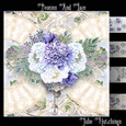 Beautiful Peonies and lace Card Front Kit