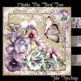 The Shabby Chic Floral Posie Card Front Kit