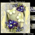 Lemon flutters 8x8 Card Front Kit