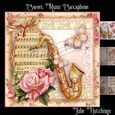 Sweet Music Saxaphone Card Front Kit