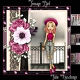 Teenage Girl Card Front Kit