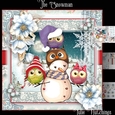 The Little Snowman Card Front Kit