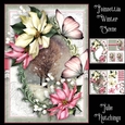Poinsettia Winter Scene Card Front A5 kit