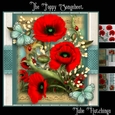 The Poppy Music Sheet Card Front Kit