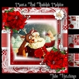 Santa And Rudolph Selfie Card Front Kit
