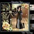Edwardian Rose Card Front Kit