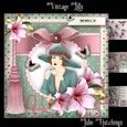 Vintage Lilly Card Front Kit