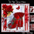 The Red Tartan Shoes Card Front Kit