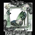 Black and Mint Shoes Card Kit