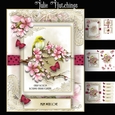 A5 Cherry Blossom card kit (without tassle)