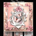 Pink Flutters Bauble Card Kit