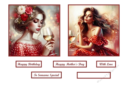 Beautiful Dreamy Lady With A Glass Of White Wine.