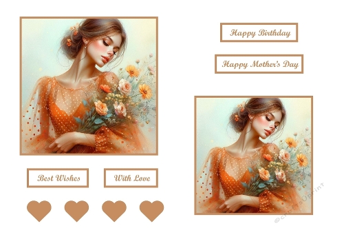 Beautiful Lady In Orange.