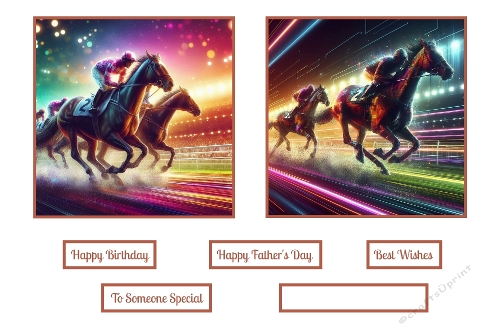 Horse Racing Card Toppers.