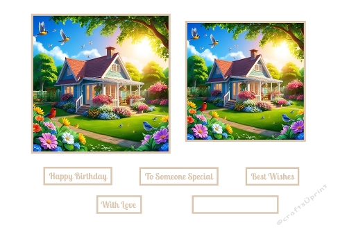 Beautiful House And Garden Toppers.