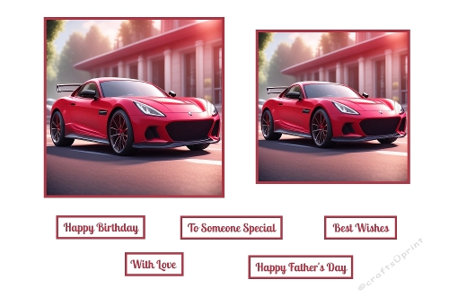 Red Sports Car Toppers.
