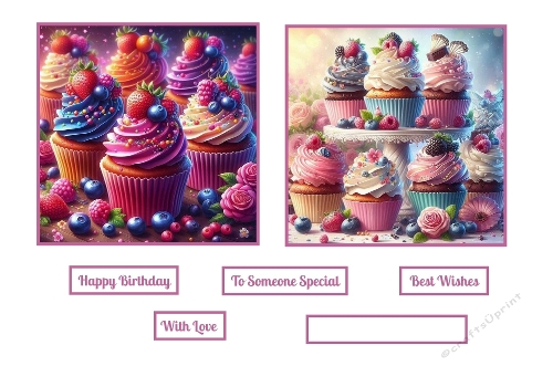 Beautiful Cupcakes Toppers.