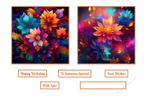 Lovely Colorful Flowers Toppers.