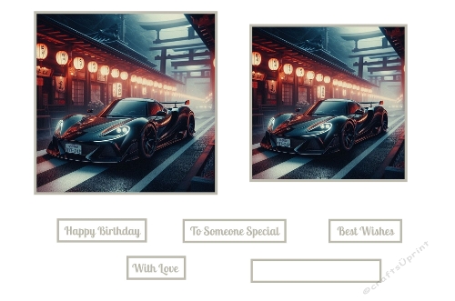 Black Sports Car Toppers.