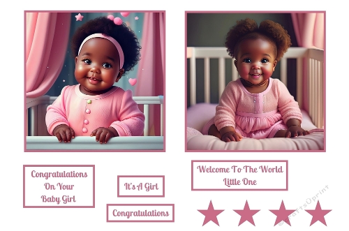 Baby Girl Toppers. 