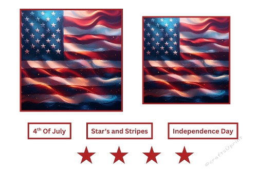 American Flag Toppers. 