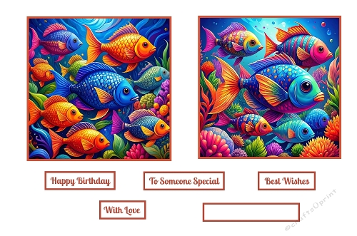 Colorful Fish Toppers. 